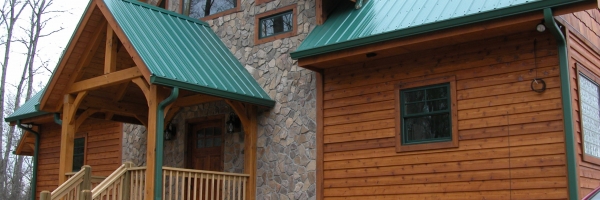 Custom Timber Frame Home near Blue Ridge Parkway